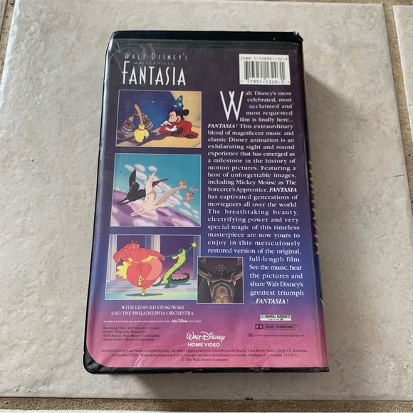 Walt Disneys masterpiece Fantasia VHS - Picture 5 of 5